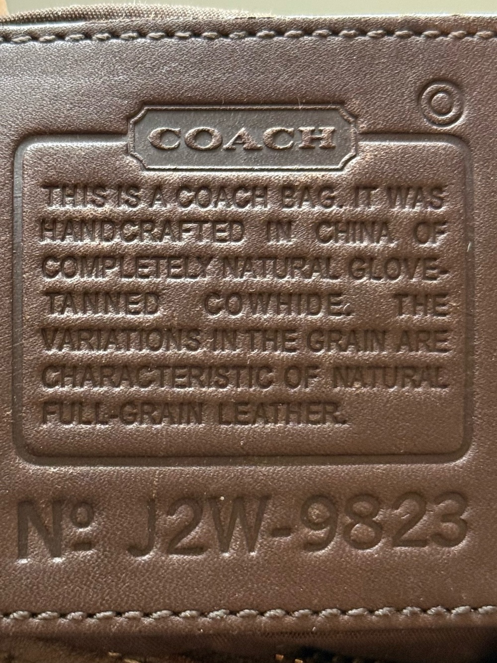 Vintage Coach Legacy West Hobo 9823 Leather Bag in Brown - Picture 5 of 7